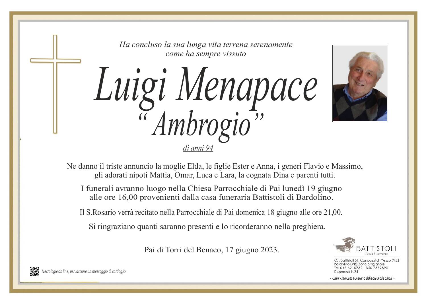 Menapace  Luigi Ambrogio