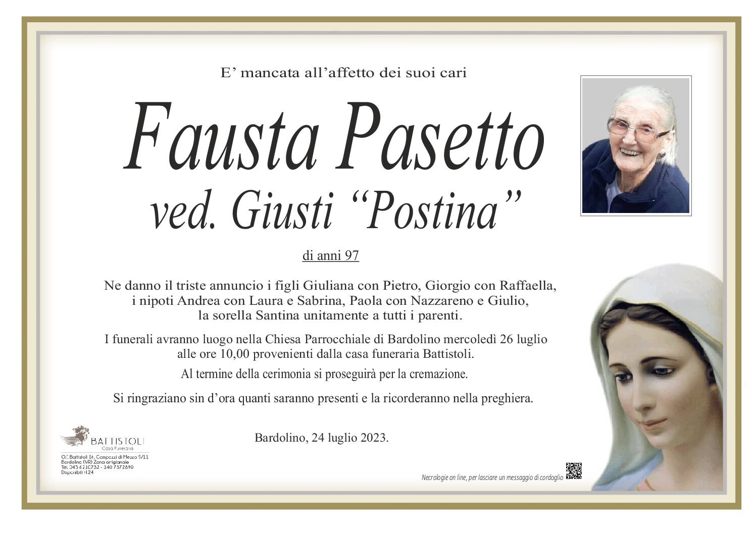 Pasetto Fausta