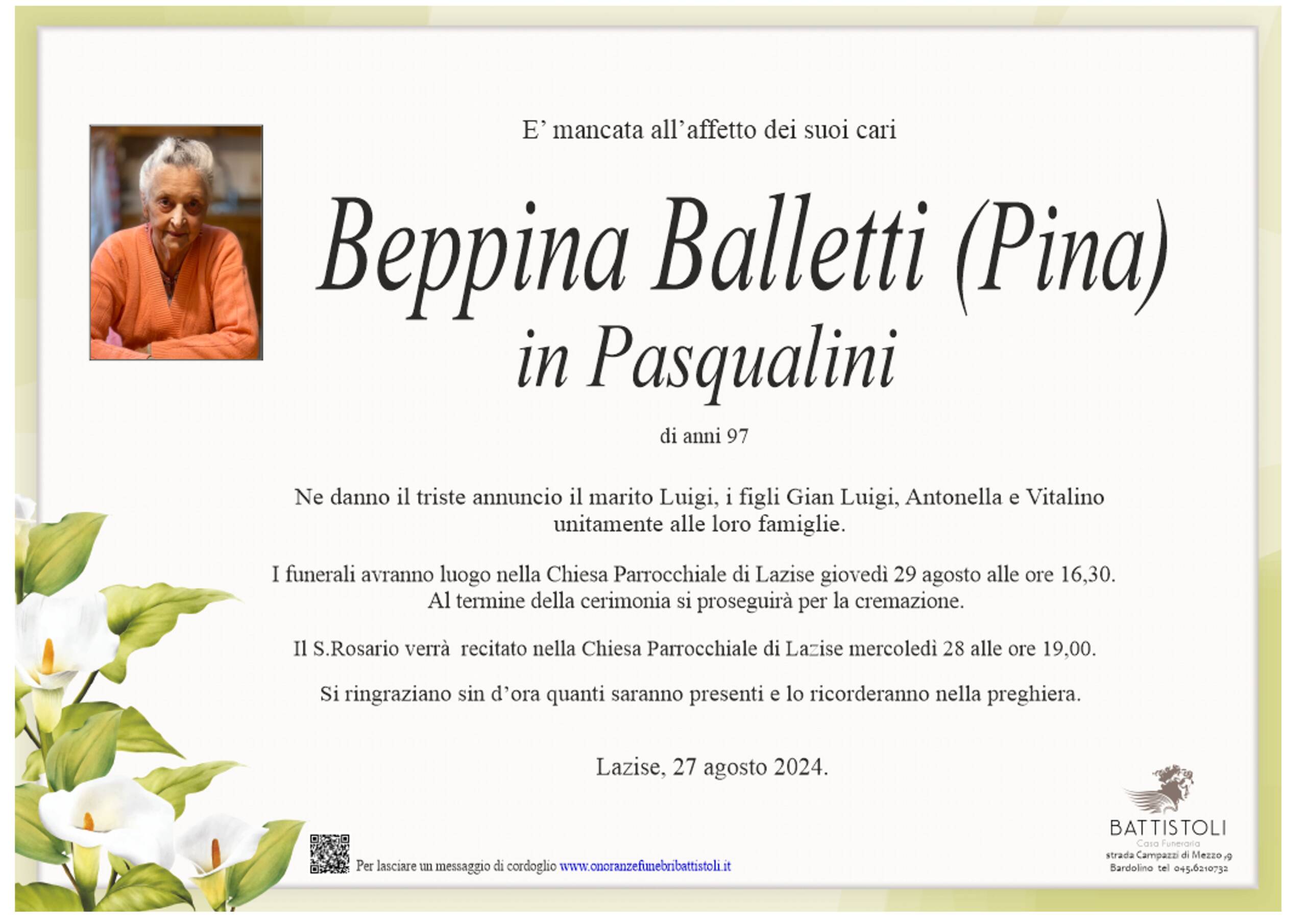 Balletti Beppina