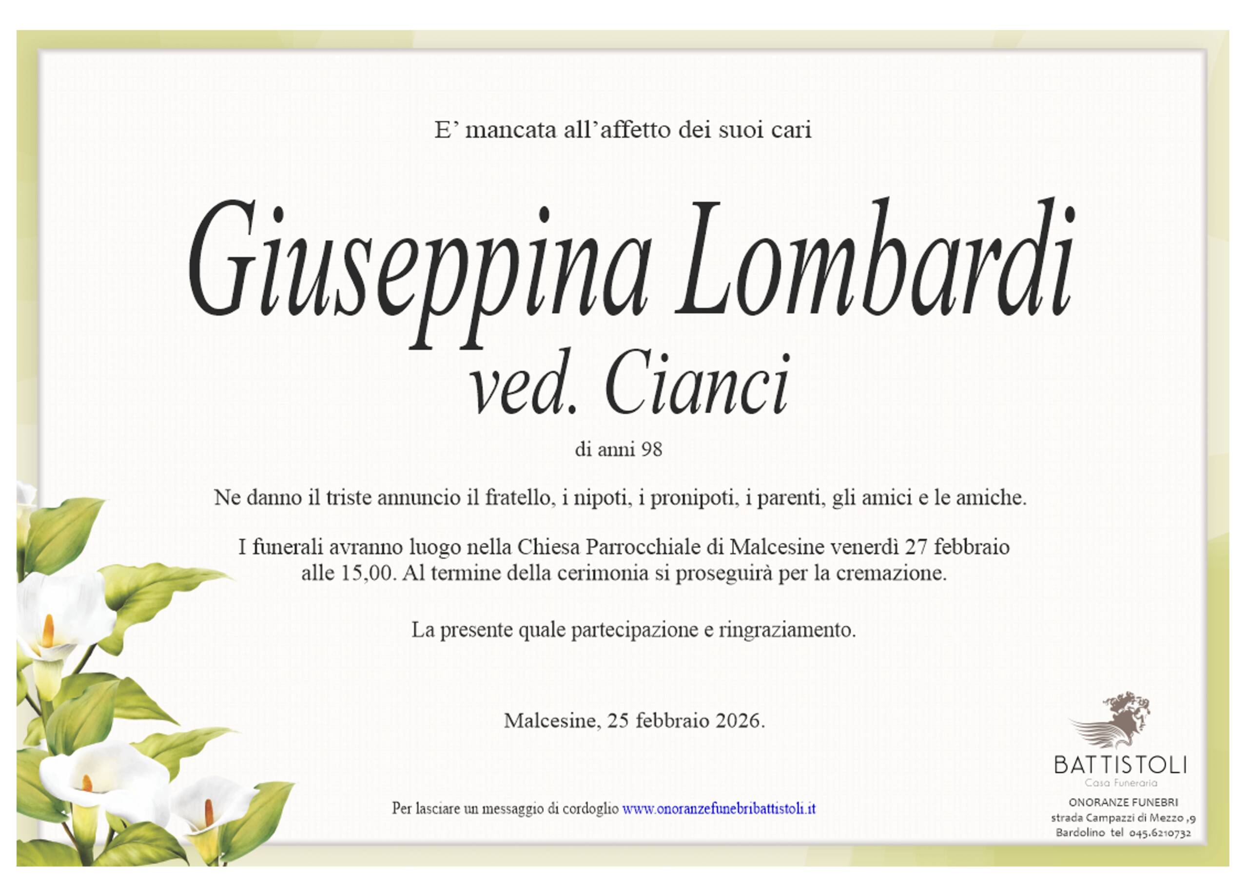 Lombardi Giuseppina