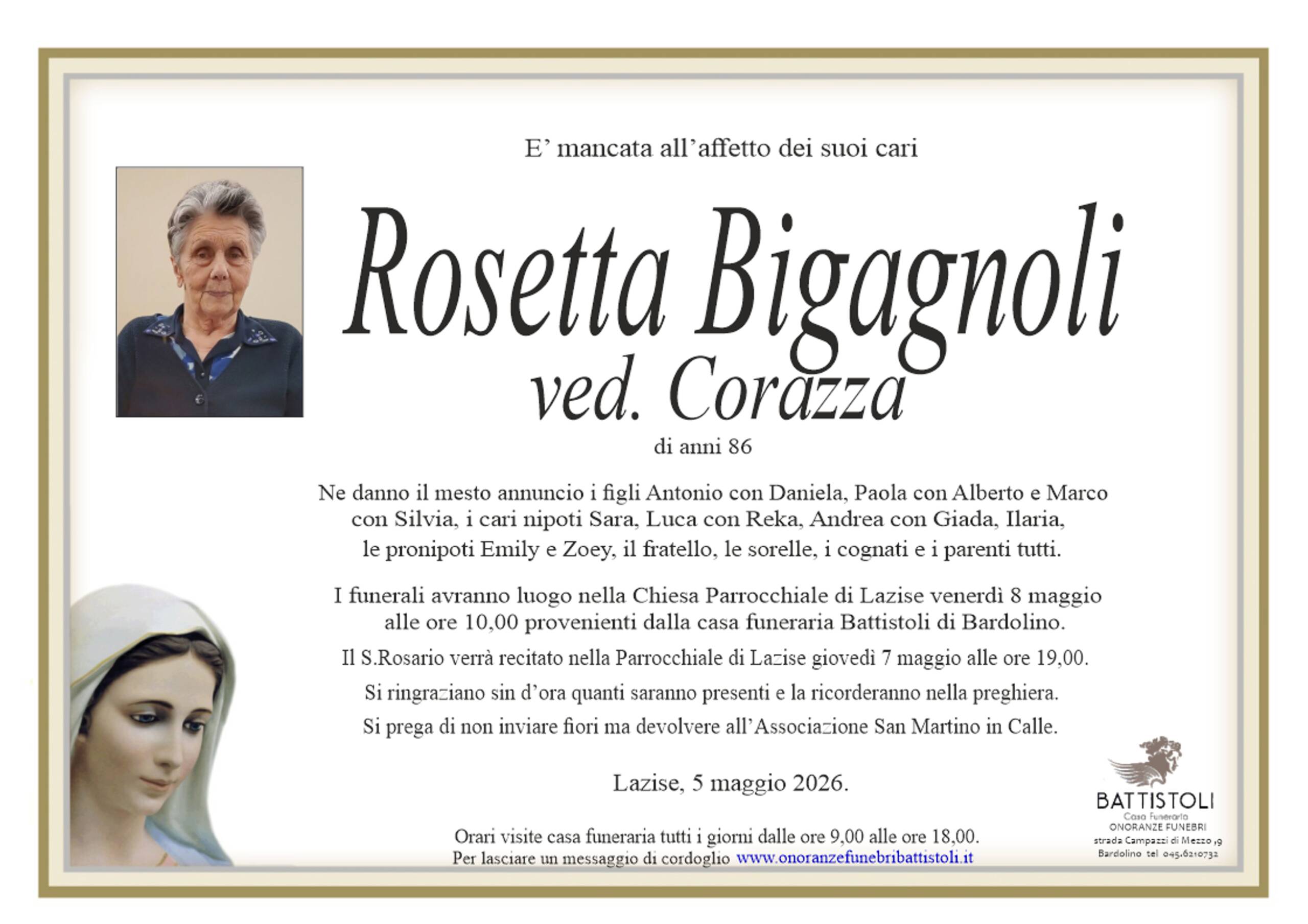 Bigagnoli  Rosetta