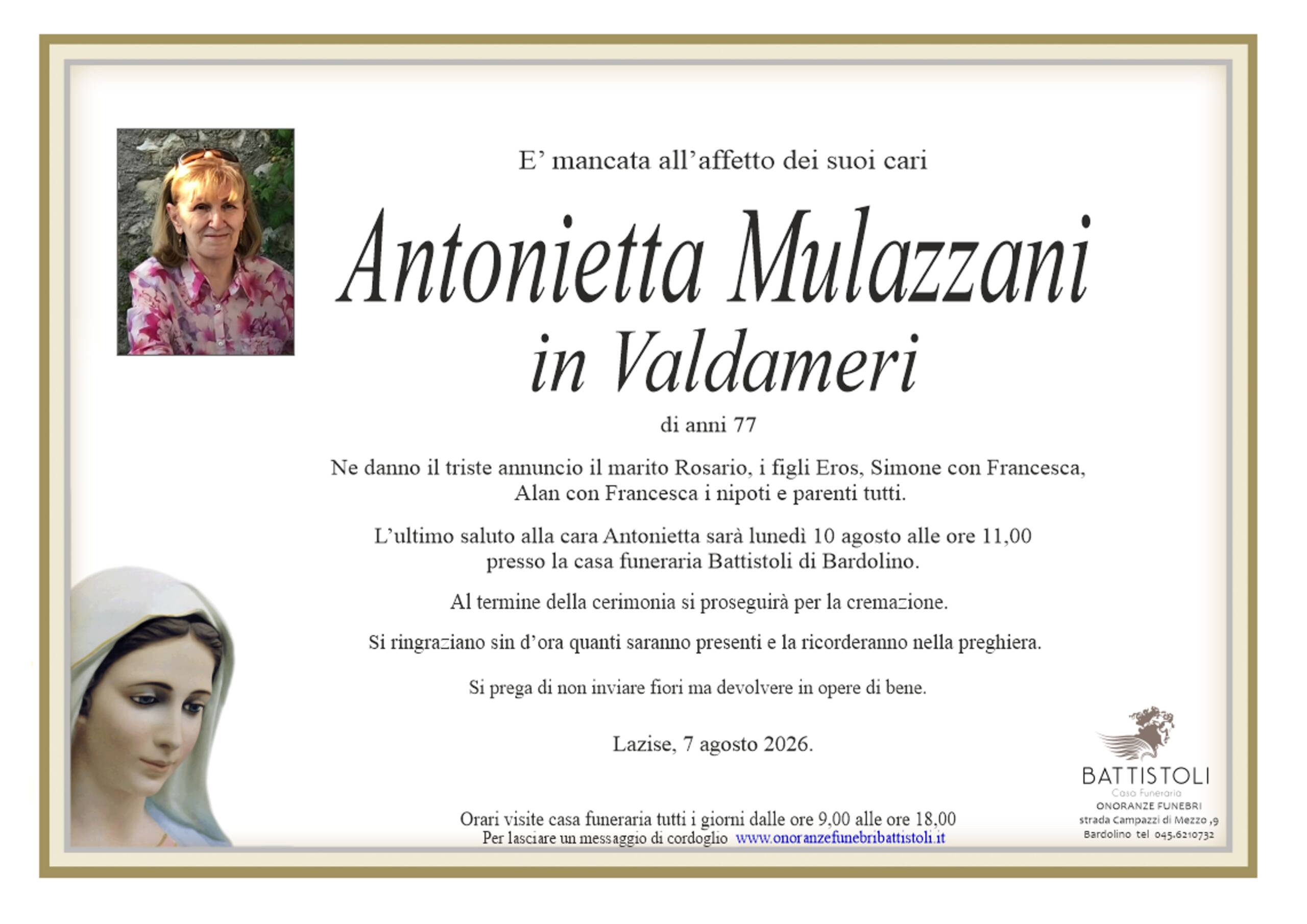 Mulazzani Antonietta