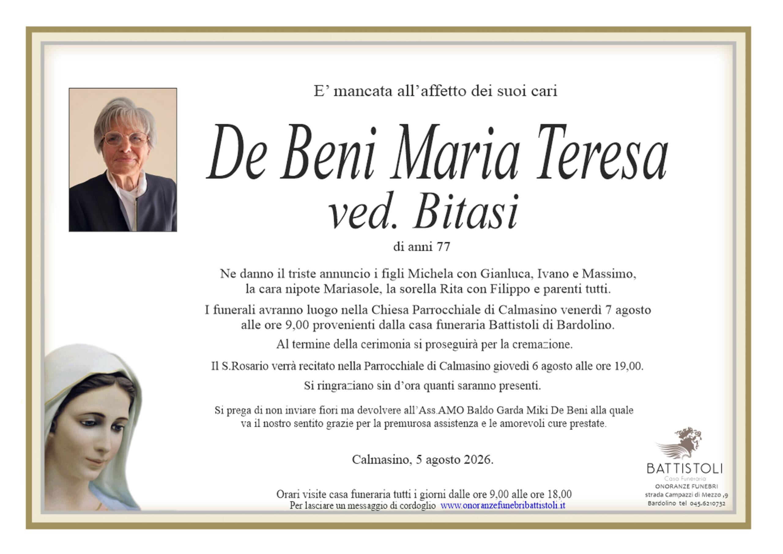 De Beni Maria Teresa