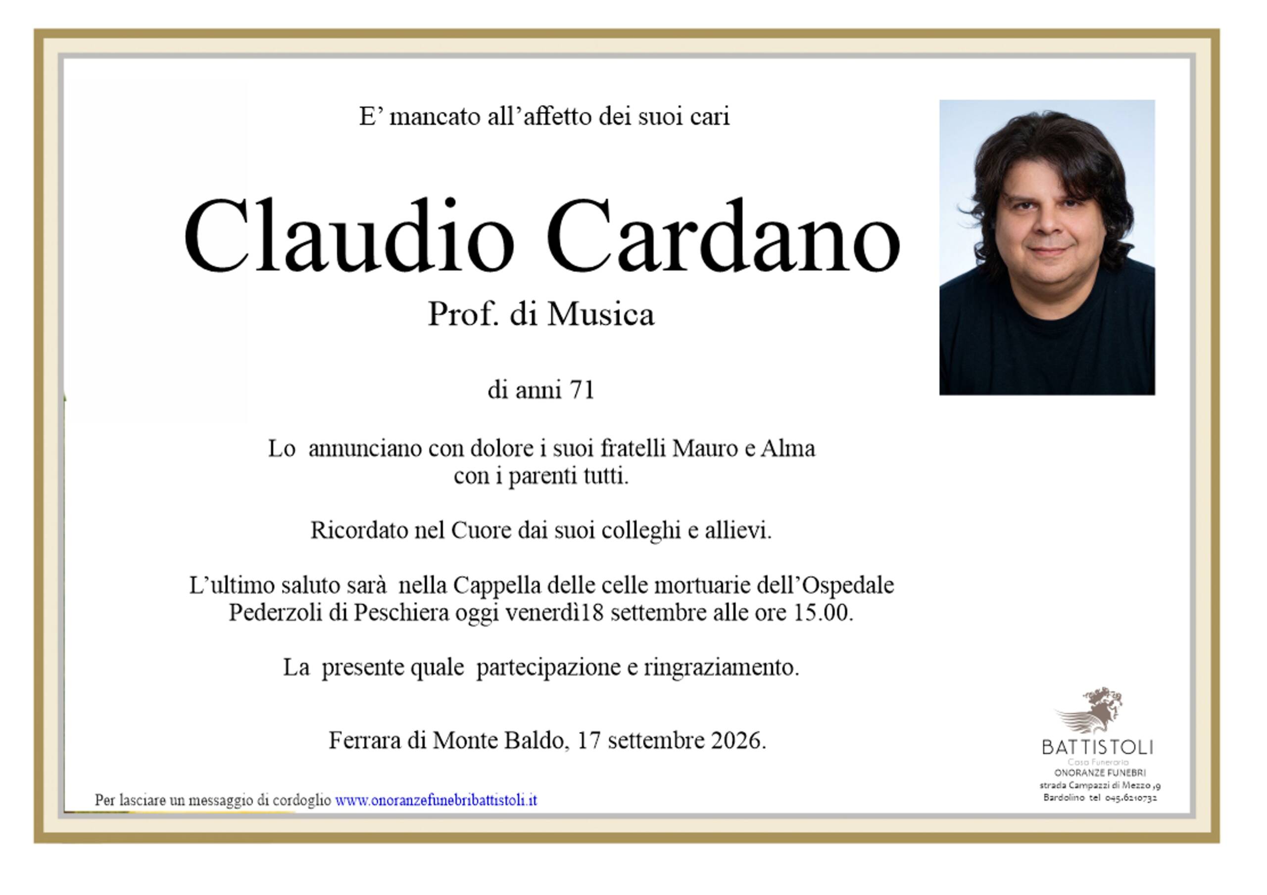 Cardano Claudio
